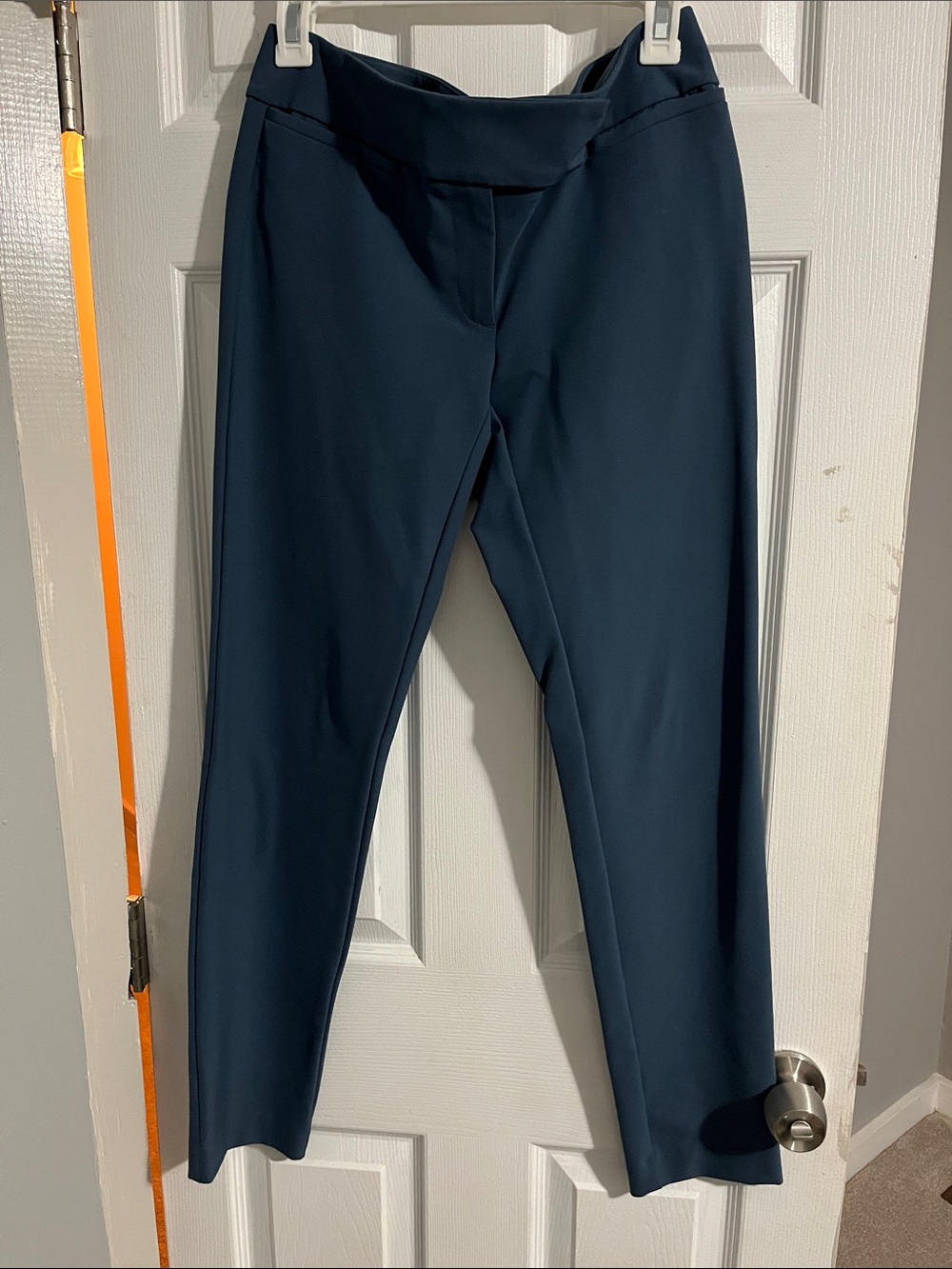 Ann Taylor Women's Navy Straight-Leg Pants